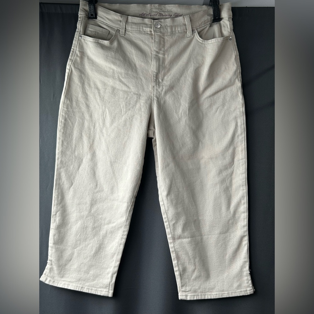 Women’s Gloria Vanderbilt Jeans Size 16 Amanda Cropped High Waist Stretch Denim